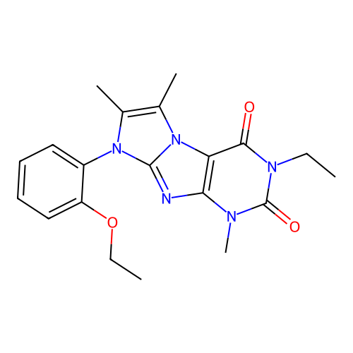 6-(2-Ethoxyphenyl)-2-ethyl-4,7,8-trimethylpurino[7,8-a]imidazole-1,3-dione structure