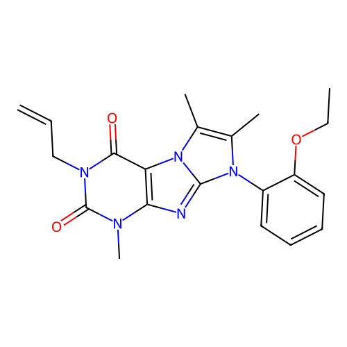 6-(2-Ethoxyphenyl)-4,7,8-trimethyl-2-prop-2-enylpurino[7,8-a]imidazole-1,3-dione structure