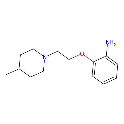 2-[2-(4-Methyl-piperidin-1-yl)-ethoxy]-phenylamine structure