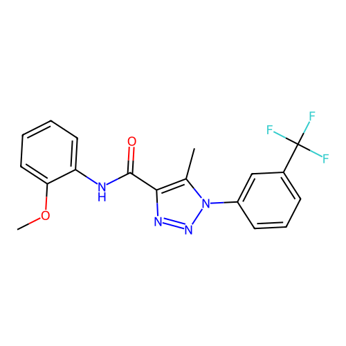 C18H15F3N4O2 structure