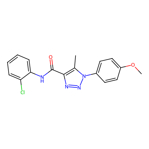 N-(2-chlorophenyl)-1-(4-methoxyphenyl)-5-methyl-1H-1,2,3-triazole-4-carboxamide structure
