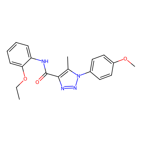 N-(2-ethoxyphenyl)-1-(4-methoxyphenyl)-5-methyl-1H-1,2,3-triazole-4-carboxamide structure