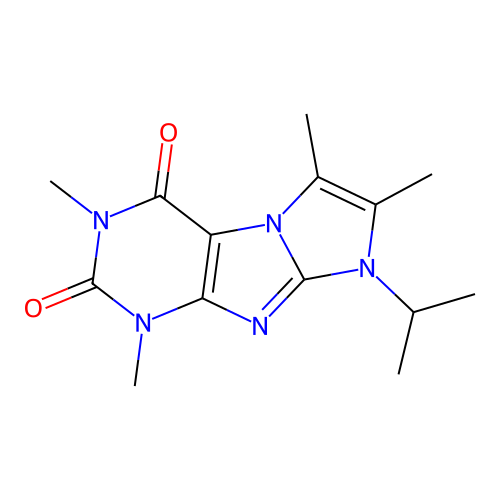 2,4,7,8-Tetramethyl-6-propan-2-ylpurino[7,8-a]imidazole-1,3-dione structure