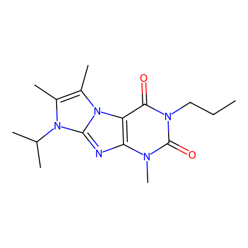4,7,8-Trimethyl-6-propan-2-yl-2-propylpurino[7,8-a]imidazole-1,3-dione structure
