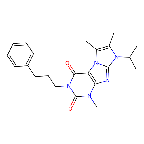 4,7,8-Trimethyl-2-(3-phenylpropyl)-6-propan-2-ylpurino[7,8-a]imidazole-1,3-dione structure