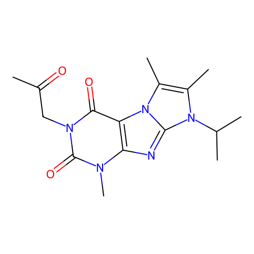 4,7,8-Trimethyl-2-(2-oxopropyl)-6-propan-2-ylpurino[7,8-a]imidazole-1,3-dione structure