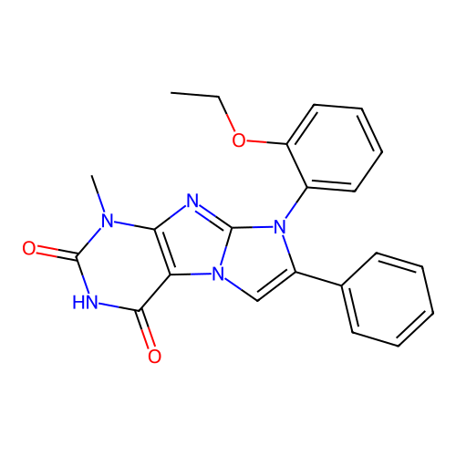 6-(2-Ethoxyphenyl)-4-methyl-7-phenylpurino[7,8-a]imidazole-1,3-dione structure