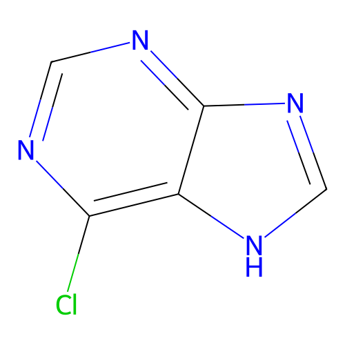 6-Chloropurine structure