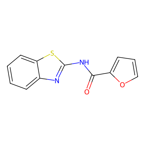 N-(1,3-benzothiazol-2-yl)furan-2-carboxamide structure
