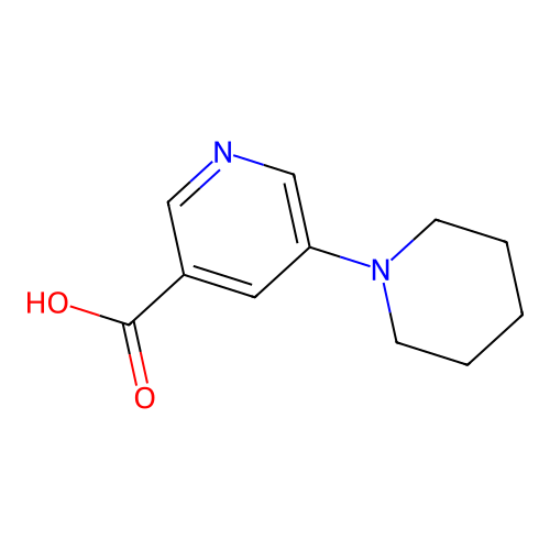 5-(Piperidin-1-yl)nicotinic acid structure