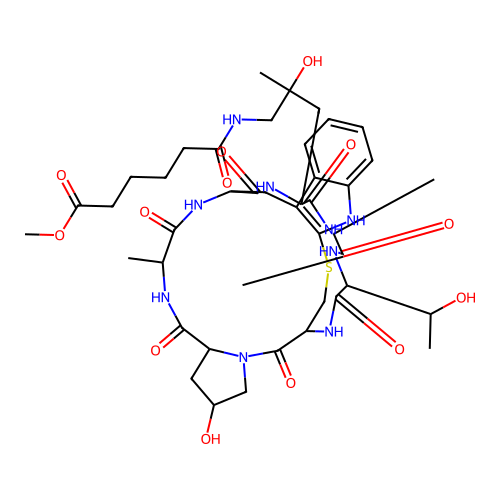N(sup delta)-(5-(Methoxycarbonyl)pentanoyl)-delta-aminophalloin [German] structure