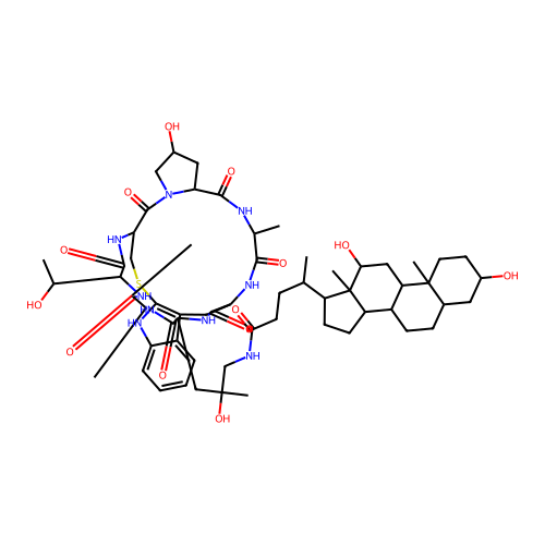 N(sup delta)-Desoxycholyl-delta-aminophalloin [German] structure