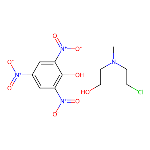 N-(2-Chloroethyl)-N-(2-hydroxyethyl) Methylamine Picrate structure