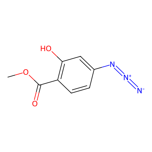 Methyl 4-azido-2-hydroxybenzoate structure