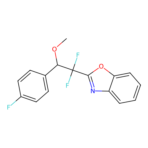 Benzoxazole, 2-[1,1-difluoro-2-(4-fluorophenyl)-2-methoxyethyl]- structure