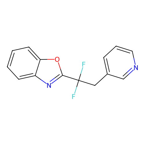 Benzoxazole, 2-[1,1-difluoro-2-(3-pyridinyl)ethyl]- structure