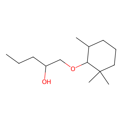 1-[(2,2,6-Trimethylcyclohexyl)oxy]pentan-2-OL structure