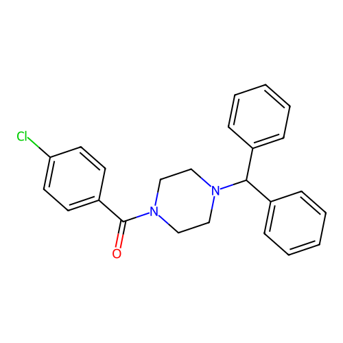 (4-Benzhydrylpiperazin-1-yl)-(4-chlorophenyl)methanone structure