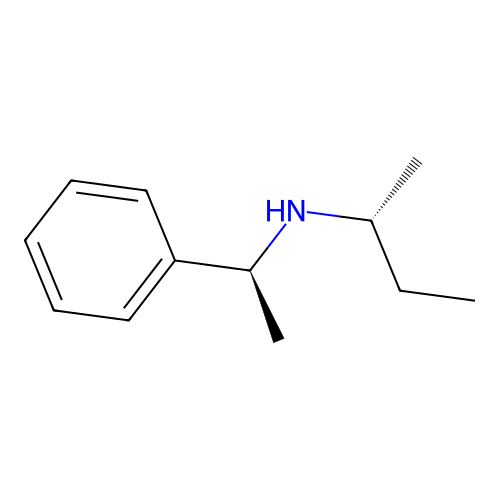 (2R)-N-[(1S)-1-phenylethyl]butan-2-amine structure