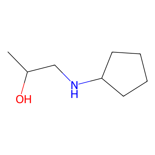 1-(Cyclopentylamino)propan-2-ol structure