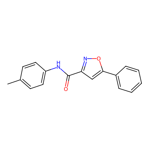 N-(4-methylphenyl)-5-phenyl-1,2-oxazole-3-carboxamide structure