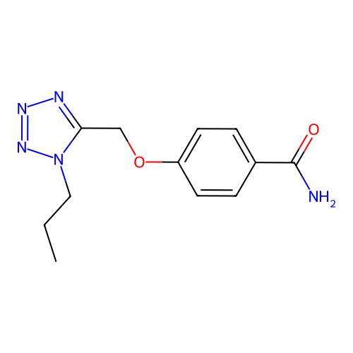 4-[(1-Propyltetrazol-5-yl)methoxy]benzamide structure