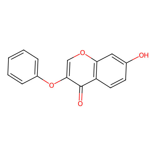 4H-1-Benzopyran-4-one, 7-hydroxy-3-phenoxy- structure