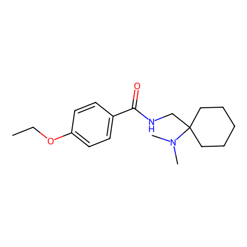 N-{[1-(dimethylamino)cyclohexyl]methyl}-4-ethoxybenzamide structure