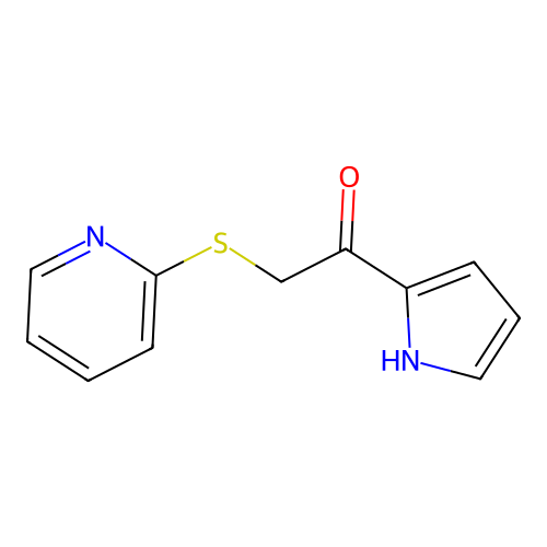 2-(Pyridin-2-ylthio)-1-(1h-pyrrol-2-yl)ethan-1-one structure