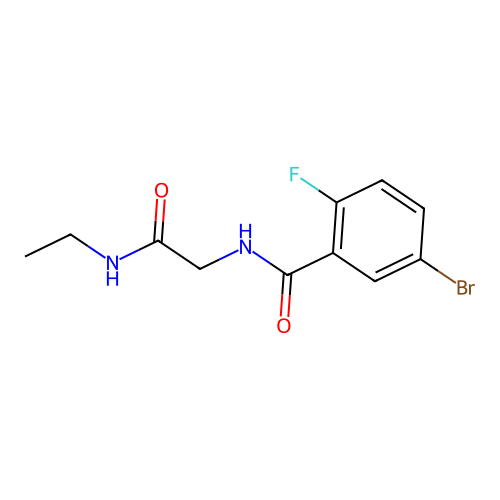 5-Bromo-N-(2-(ethylamino)-2-oxoethyl)-2-fluorobenzamide structure