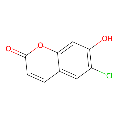 6-Chloro-7-hydroxy coumarin structure