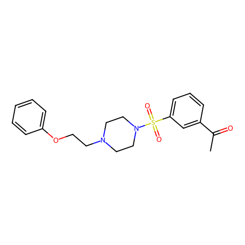 1-(3-{[4-(2-Phenoxyethyl)piperazin-1-yl]sulfonyl}phenyl)ethan-1-one structure