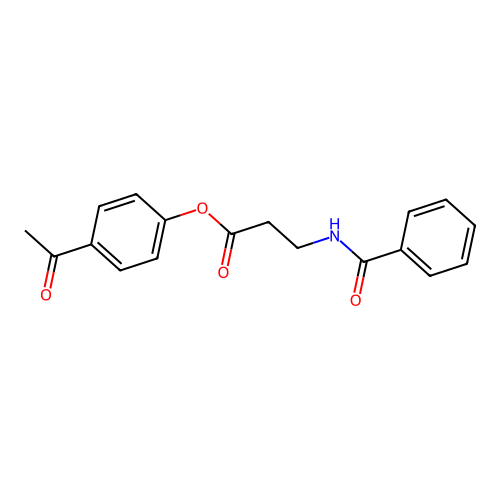 (4-Acetylphenyl) 3-benzamidopropanoate structure