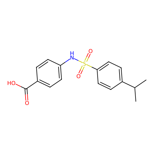 4-[(4-propan-2-ylphenyl)sulfonylamino]benzoic Acid structure