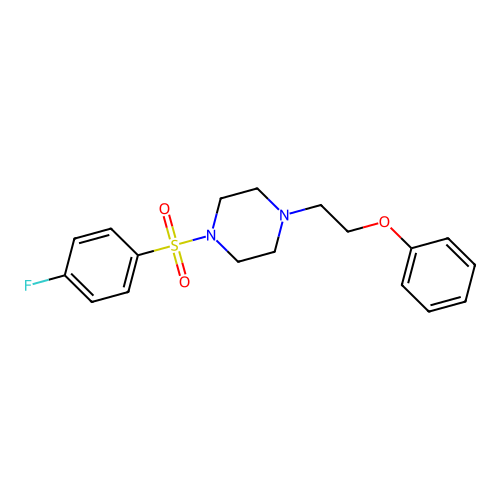 1-(4-Fluorophenyl)sulfonyl-4-(2-phenoxyethyl)piperazine structure