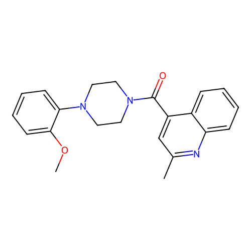 (4-(2-Methoxyphenyl)piperazin-1-yl)(2-methylquinolin-4-yl)methanone structure
