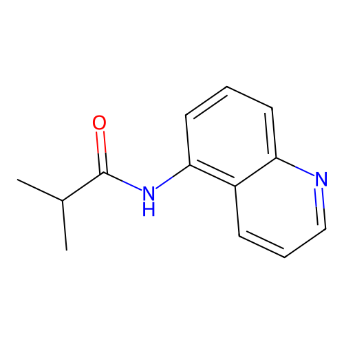 N-(quinolin-5-yl)isobutyramide structure