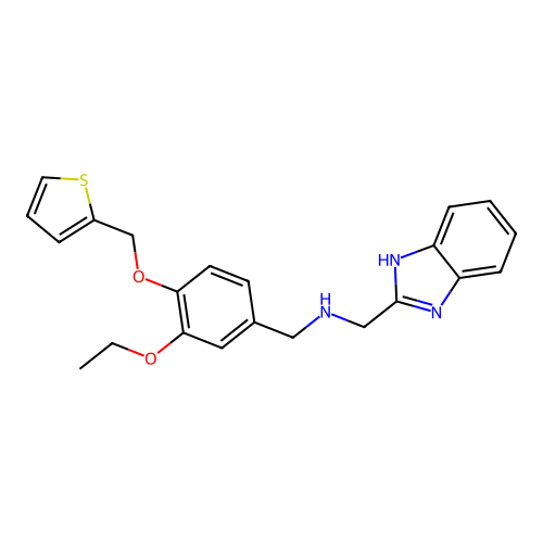 [(1h-1,3-benzodiazol-2-yl)methyl]({3-ethoxy-4-[(thiophen-2-yl)methoxy]phenyl}methyl)amine structure