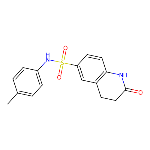 N-(4-methylphenyl)-2-oxo-3,4-dihydro-1H-quinoline-6-sulfonamide structure