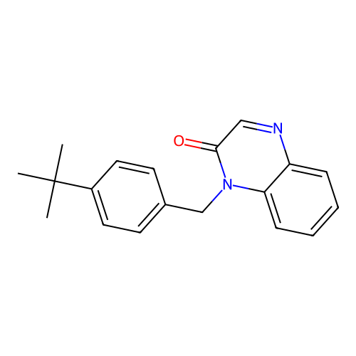 1-[(4-Tert-butylphenyl)methyl]quinoxalin-2-one structure