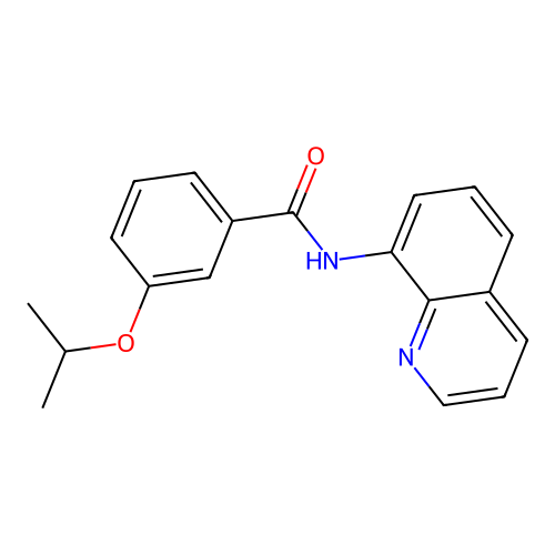 3-(propan-2-yloxy)-N-(quinolin-8-yl)benzamide structure