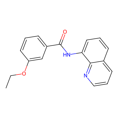 3-ethoxy-N-quinolin-8-ylbenzamide structure