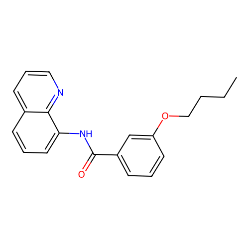3-butoxy-N-(quinolin-8-yl)benzamide structure