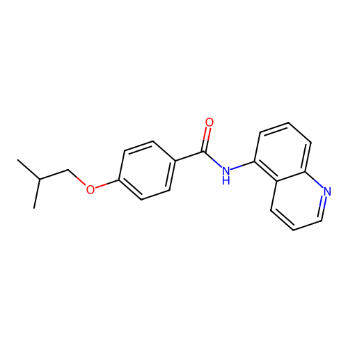 4-isobutoxy-N-(5-quinolinyl)benzamide structure