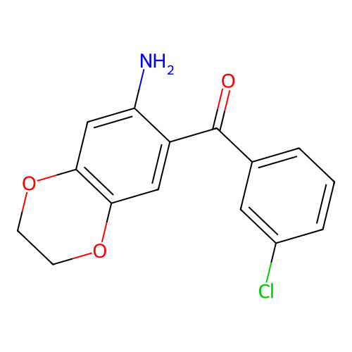 (7-Amino-2,3-dihydro-1,4-benzodioxin-6-yl)(3-chlorophenyl)methanone structure