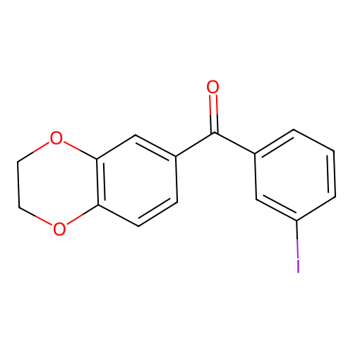 3,4-(Ethylenedioxy)-3'-iodobenzophenone structure