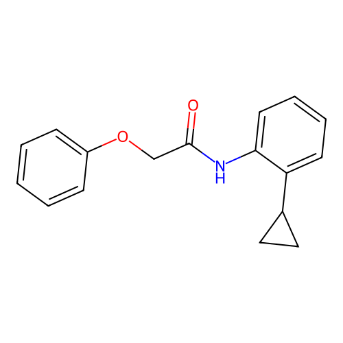 N-(2-cyclopropylphenyl)-2-phenoxyacetamide structure