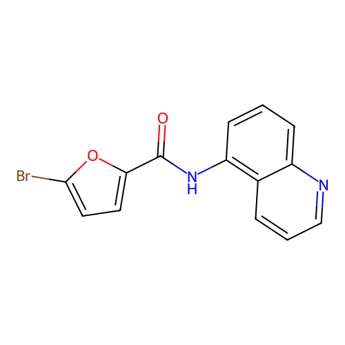 5-bromo-N-(5-quinolinyl)-2-furamide structure