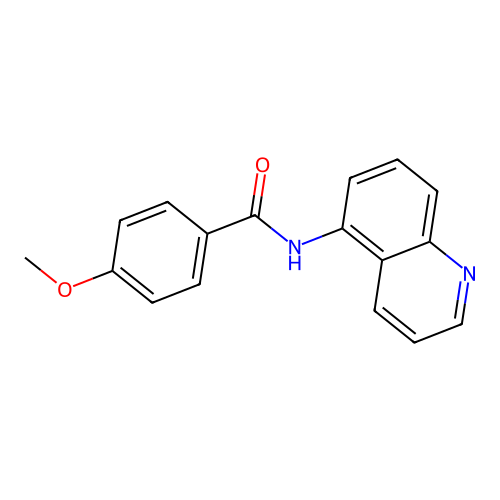 4-methoxy-N-quinolin-5-ylbenzamide structure
