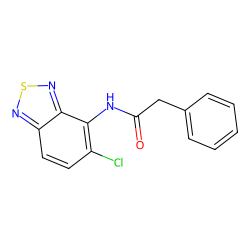 N-(5-chloro-2,1,3-benzothiadiazol-4-yl)-2-phenylacetamide structure
